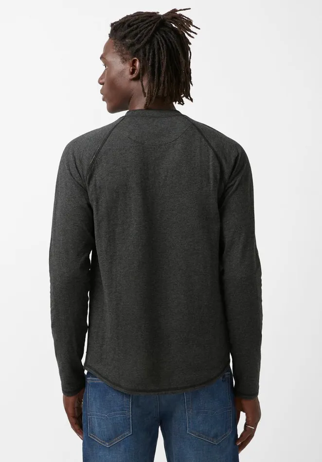 Men Kariver Black LongSleeve Mens Top Black Buffalo David Bitton Tops and Tees