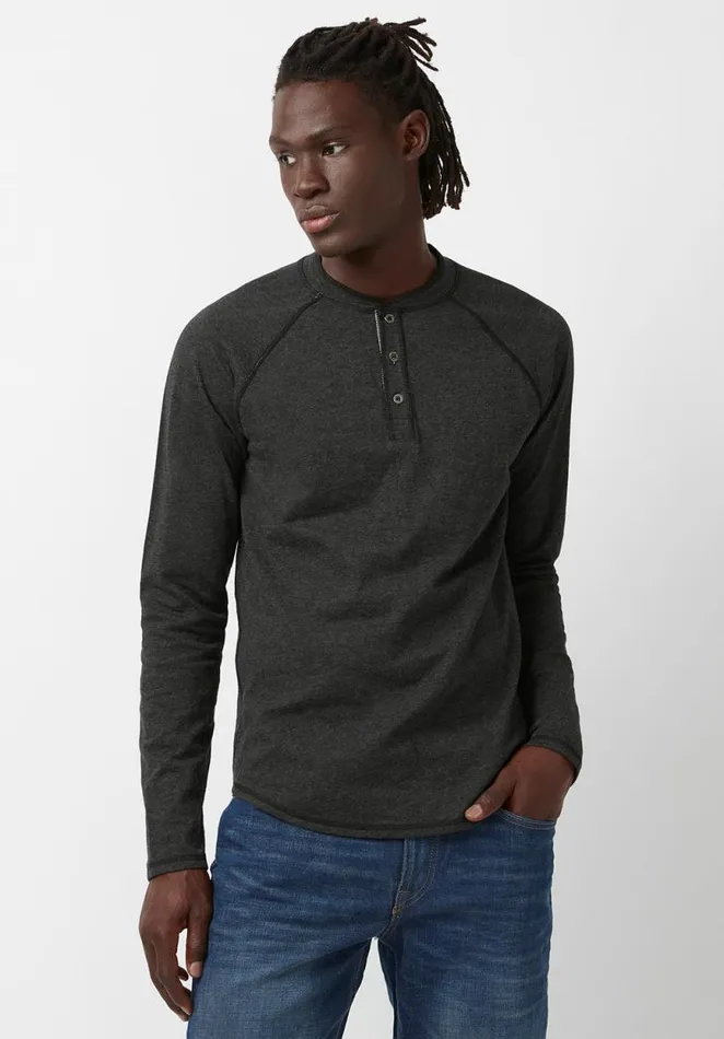 Men Kariver Black LongSleeve Mens Top Black Buffalo David Bitton Tops and Tees