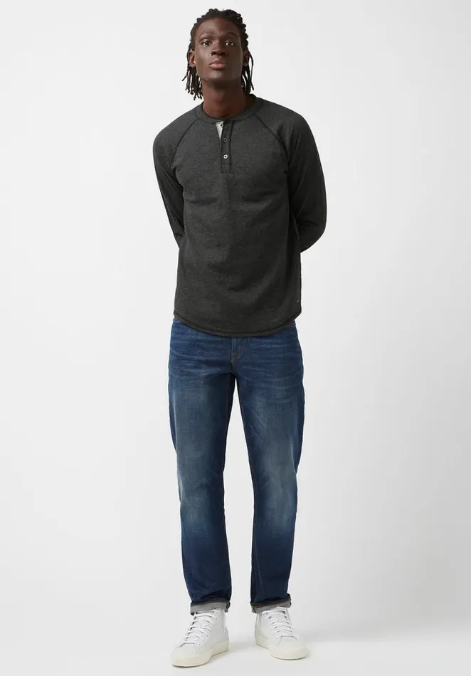 Men Kariver Black LongSleeve Mens Top Black Buffalo David Bitton Tops and Tees