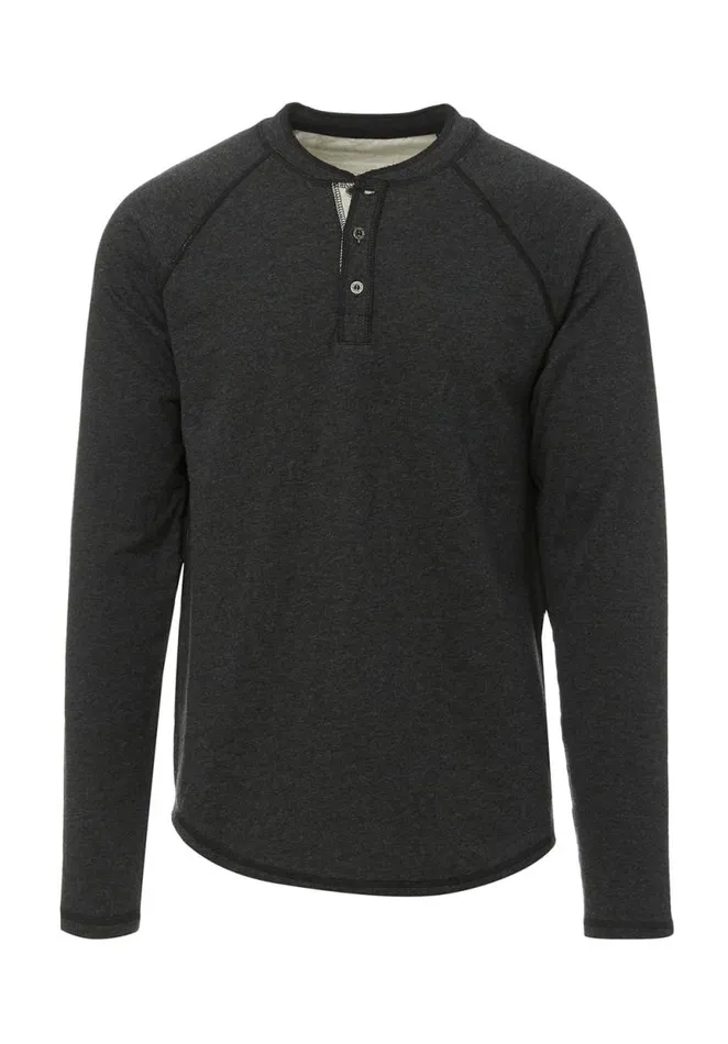 Men Kariver Black LongSleeve Mens Top Black Buffalo David Bitton Tops and Tees