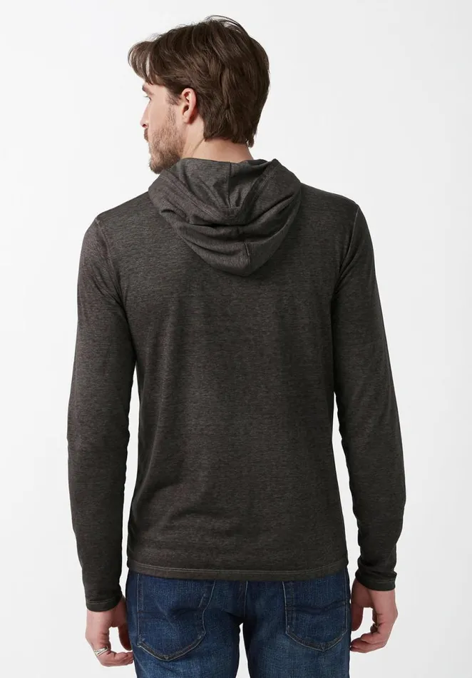 Men Kathim Black LongSleeve Mens Top Black Buffalo David Bitton Tops and Tees