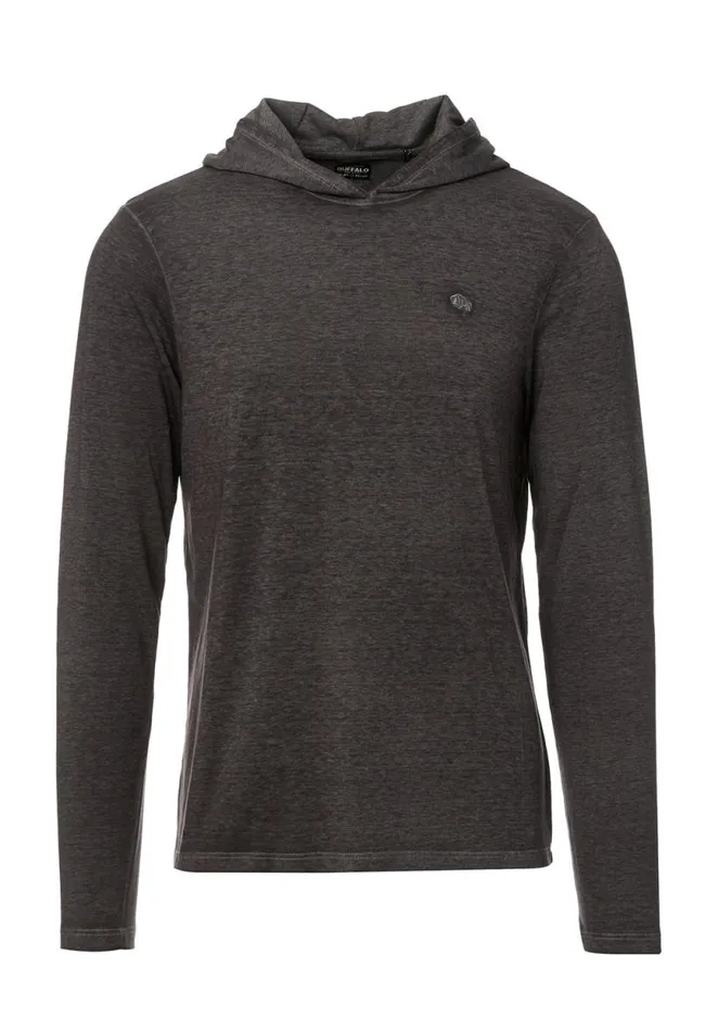 Men Kathim Black LongSleeve Mens Top Black Buffalo David Bitton Tops and Tees