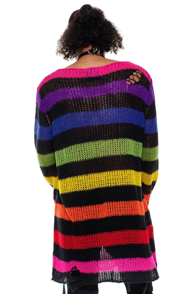 Men Knitwear Killstar Over The Rainbow Knit Sweater