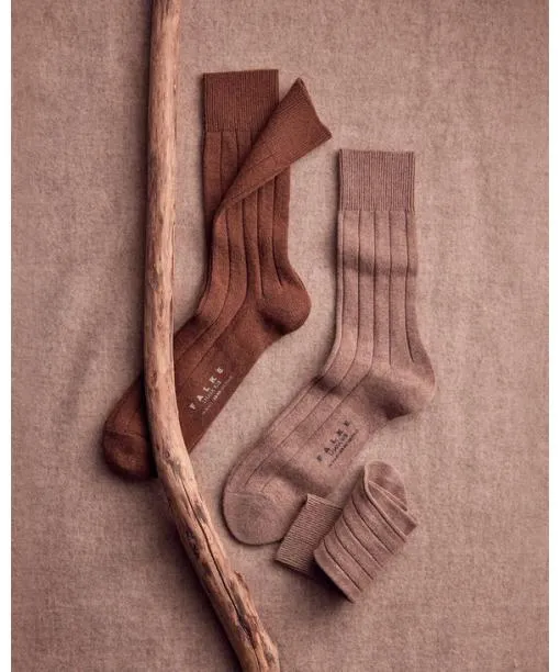 Men Lhasa Rib Men Socks Brown FALKE Socks