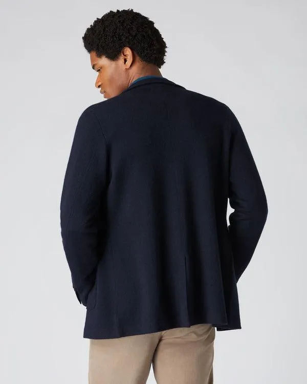 Men Men039s Fine Gauge Milano Cashmere JacketIn Navy Blue Navy Blue NPeal Coats and Jackets