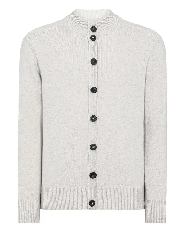 Men Men039s Full Button Cashmere SweaterIn Pebble Grey Pebble Grey NPeal Cardigans