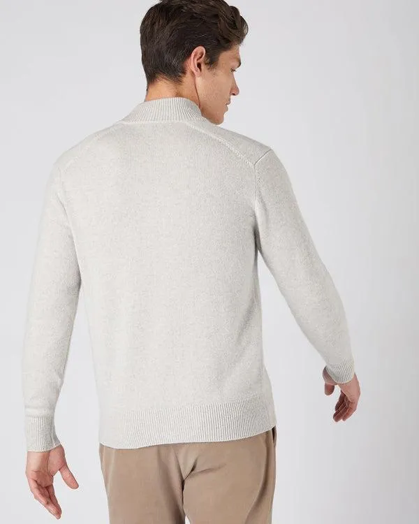 Men Men039s Full Button Cashmere SweaterIn Pebble Grey Pebble Grey NPeal Cardigans