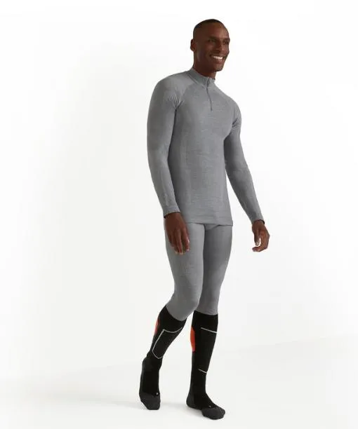 Men Men Long Sleeve Shirt WoolTech Grey FALKE Long Sleeve Shirts