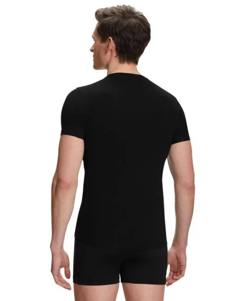 Men Men TShirt Roundneck Climate Control Black FALKE Shirts