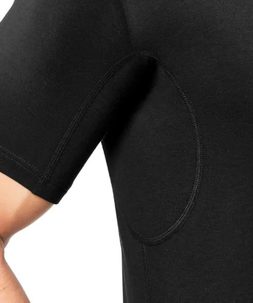 Men Men TShirt Roundneck Climate Control Black FALKE Shirts