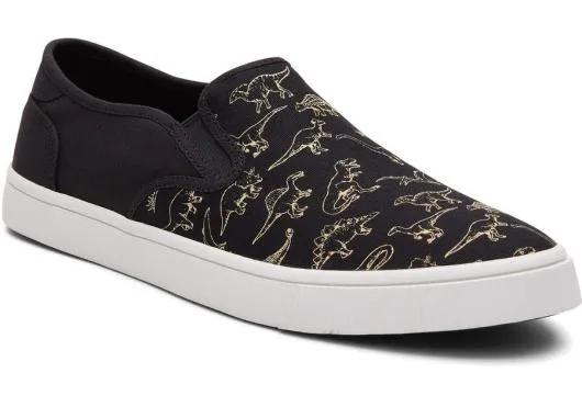 Men MenBaja Slip On Black Dino TOMS Exclusives