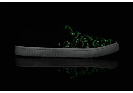 Men MenBaja Slip On Black Dino TOMS Exclusives