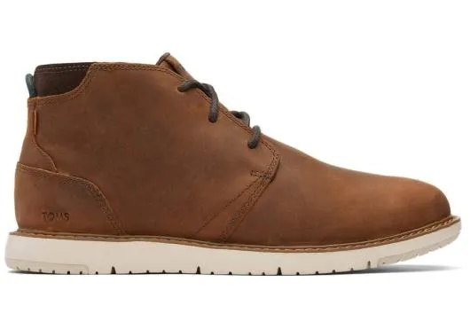 Men MenNavi Brown Water Resistant Boot Water Resistant Topaz Brown TOMS Boots