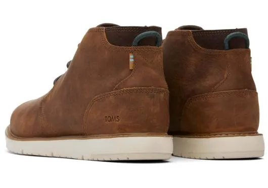 Men MenNavi Brown Water Resistant Boot Water Resistant Topaz Brown TOMS Boots
