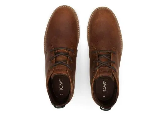 Men MenNavi Brown Water Resistant Boot Water Resistant Topaz Brown TOMS Boots
