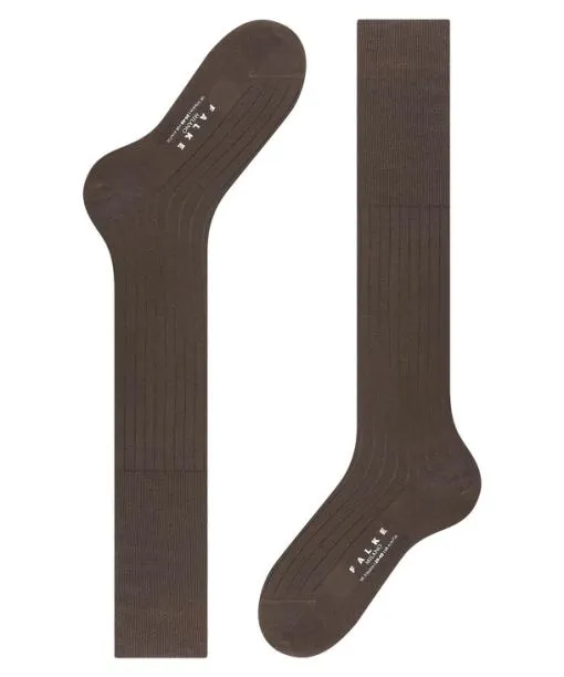 Men Milano Men Kneehigh Socks Brown FALKE Knee High Socks