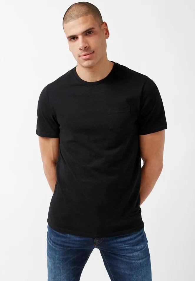 Men Naimop Heather Grey Jersey TShirt Light Heather Grey Buffalo David Bitton Tops and Tees