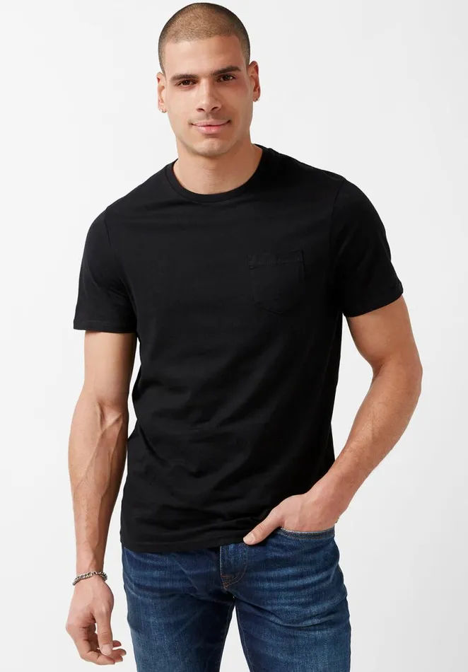 Men Naimop Heather Grey Jersey TShirt Light Heather Grey Buffalo David Bitton Tops and Tees