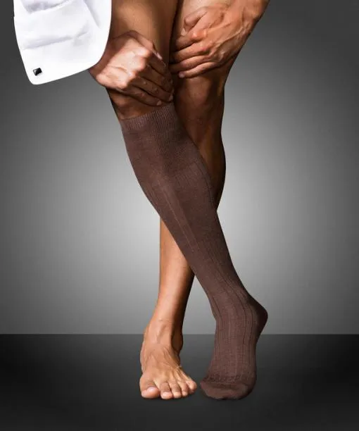 Men No 2 Finest Cashmere Men Kneehigh Socks Teak Melange FALKE Knee High Socks Men No 2 Finest Cashmere Men Kneehigh Socks Teak Melange FALKE Knee High Socks