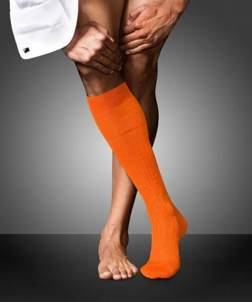 Men No 2 Finest Cashmere Men Kneehigh Socks Ziegel FALKE Knee High Socks