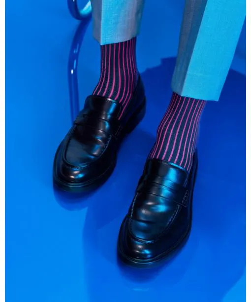 Men Oxford Stripe Men Socks Linen FALKE Socks