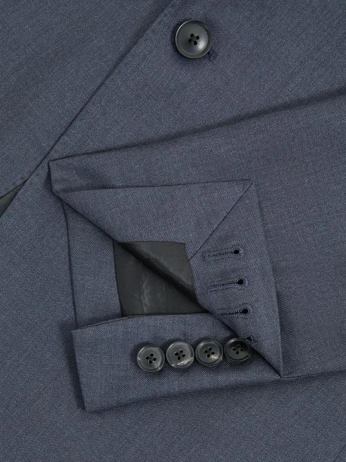 Men Reiss Blazers Humble Slim Fit Single Breasted Wool Blazer Airforce Blue