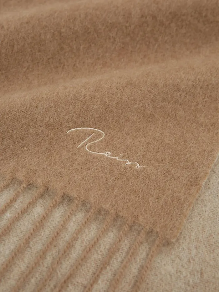 Men Reiss Hats Gloves and Scarves Picton Cashmere Blend Scarf Camel