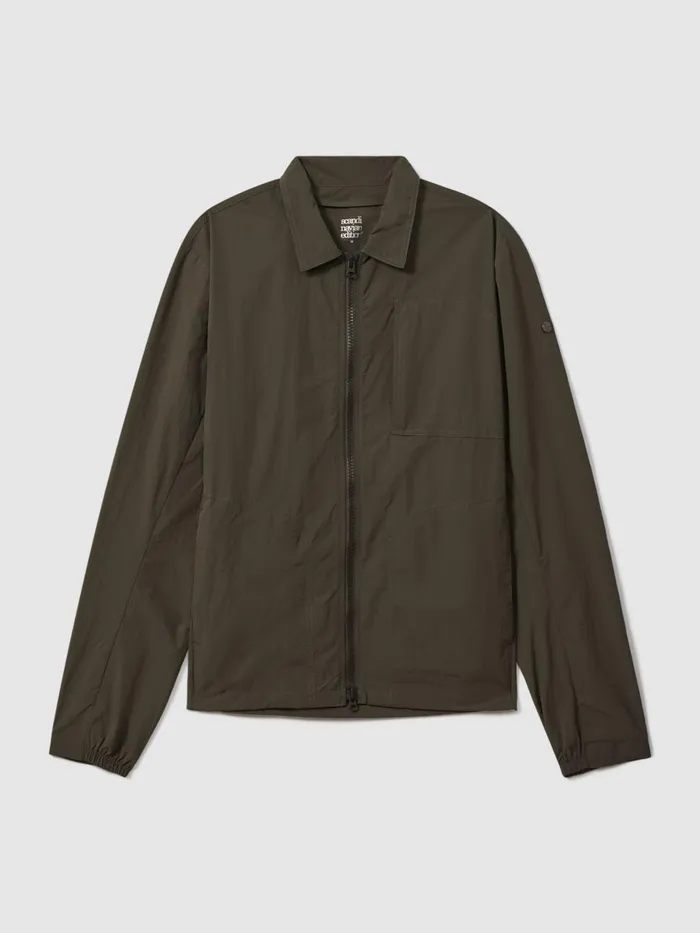 Men Reiss Outerwear and Coats Edition Lightweight Jacket Dark Olive