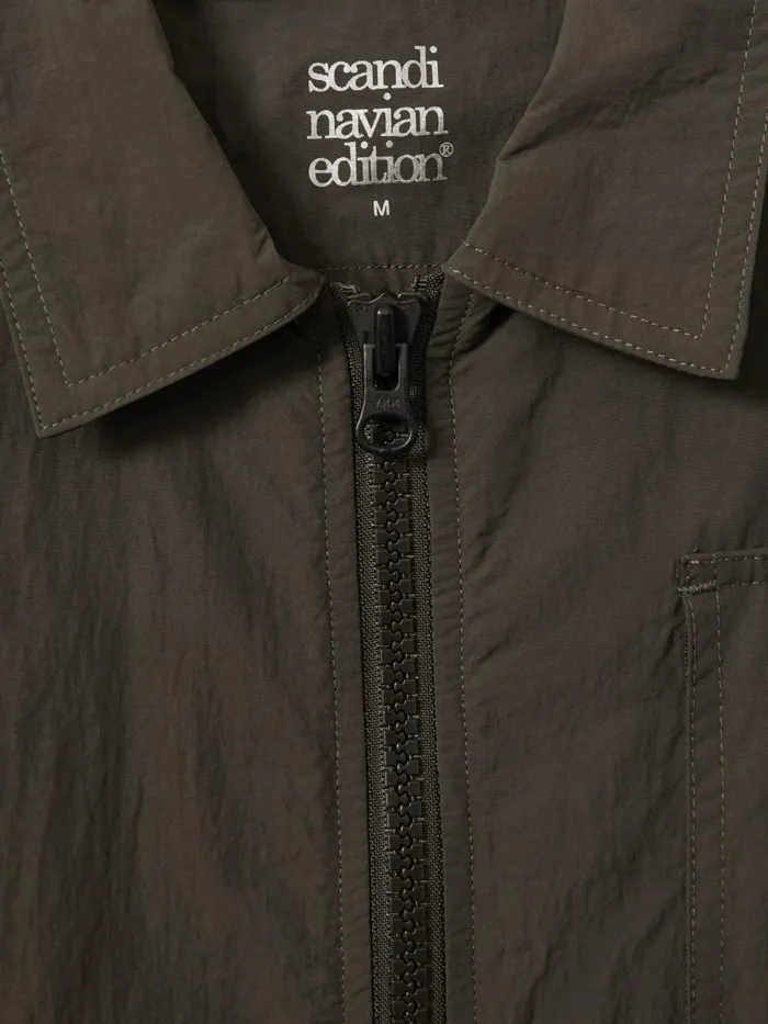 Men Reiss Outerwear and Coats Edition Lightweight Jacket Dark Olive