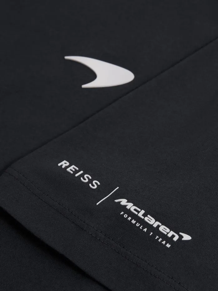 Men Reiss Polo Shirts F1 Mercerised Cotton Polo Shirt Navy