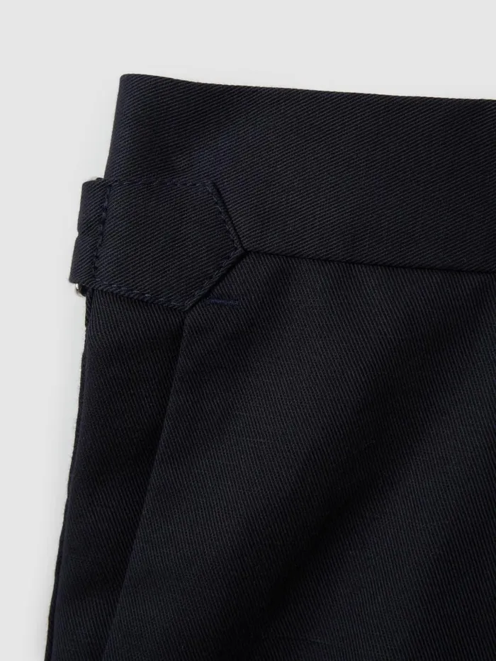 Men Reiss Shorts Con Cotton Blend Adjuster Shorts Navy