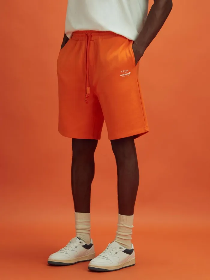 Men Reiss Shorts F1 Cotton Drawstring Shorts Papaya