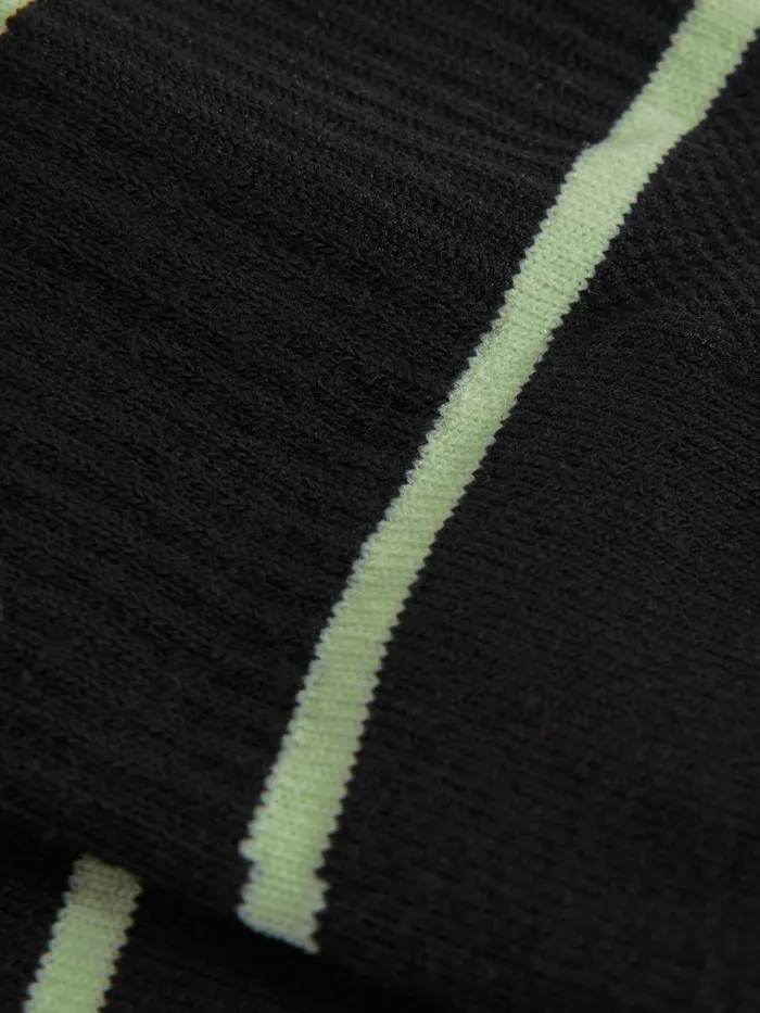 Men Reiss Socks and Underwear Axel Castore Ribbed Crew Cut Socks Onyx Black