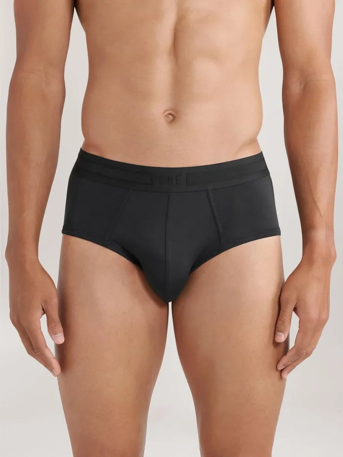 Men Reiss Socks and Underwear Che CH Studios Boxer Briefs With TENCEL Fibers Black