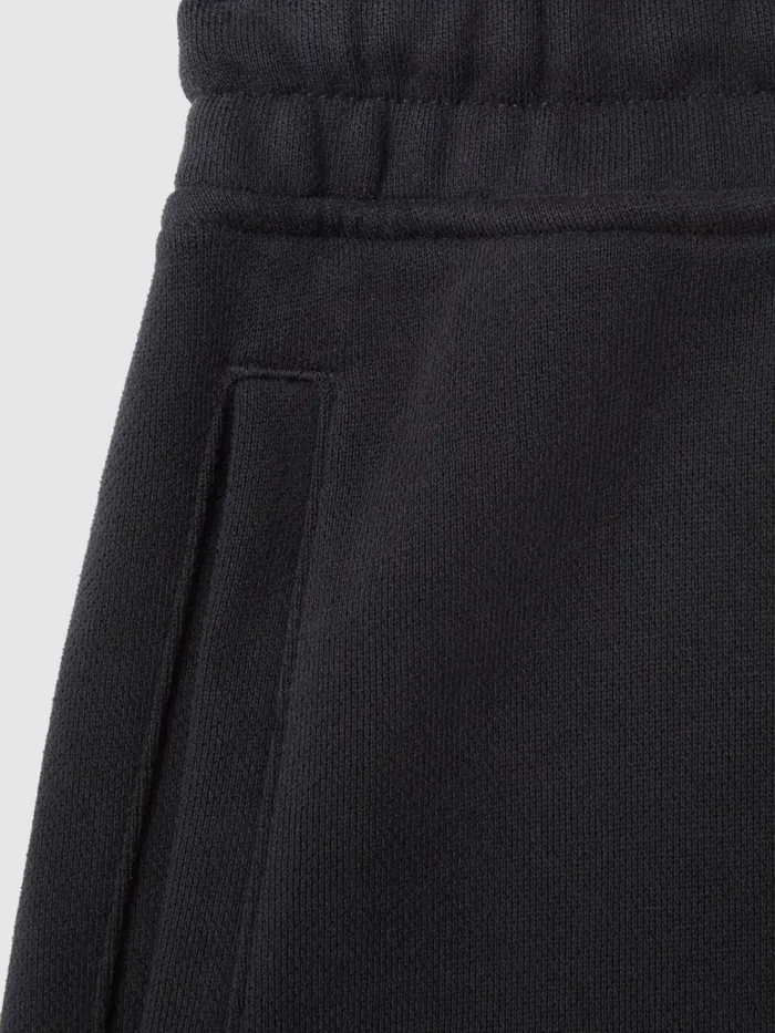 Men Reiss Sweats Hoodies and Joggers Ali Fleece Lined Cotton Joggers Washed Black