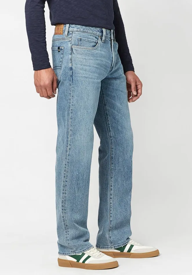 Men Relaxed Straight Driven Authentic Blue Jeans Indigo Buffalo David Bitton Relaxed Straight Driven