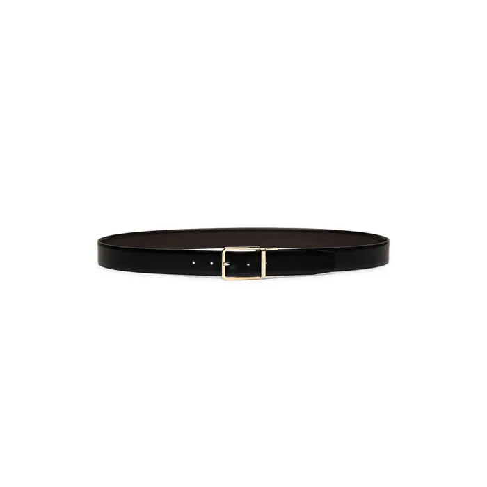 Men Reversible And Adjustable Black And Brown Leather Belt Santoni Belts