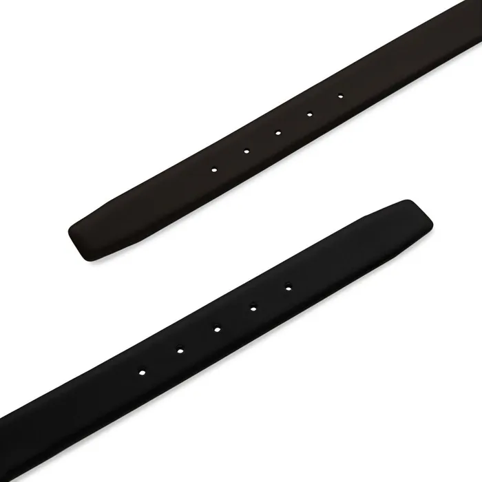 Men Reversible And Adjustable Black And Brown Leather Belt Santoni Belts