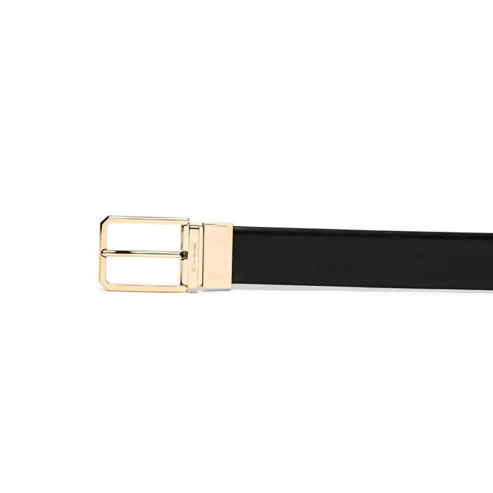 Men Reversible And Adjustable Black And Brown Leather Belt Santoni Belts
