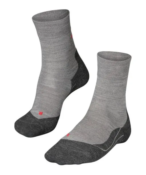Men RU4 Endurance Wool Men Running Socks Light Grey Mel FALKE Running Socks