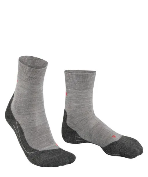 Men RU4 Endurance Wool Men Running Socks Light Grey Mel FALKE Running Socks