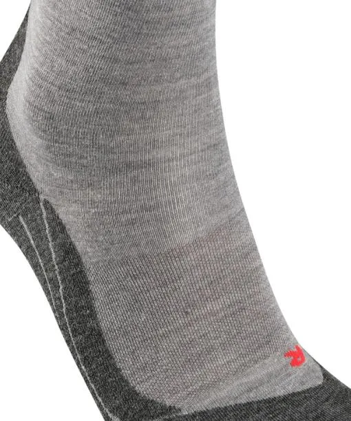 Men RU4 Endurance Wool Men Running Socks Light Grey Mel FALKE Running Socks
