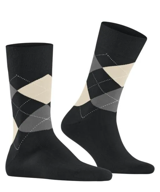 Men Sensitive Argyle Men Socks Black FALKE Socks