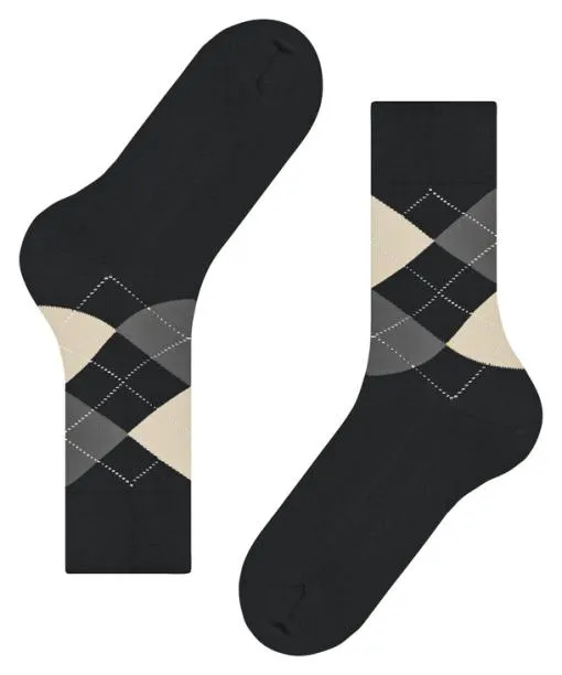 Men Sensitive Argyle Men Socks Black FALKE Socks