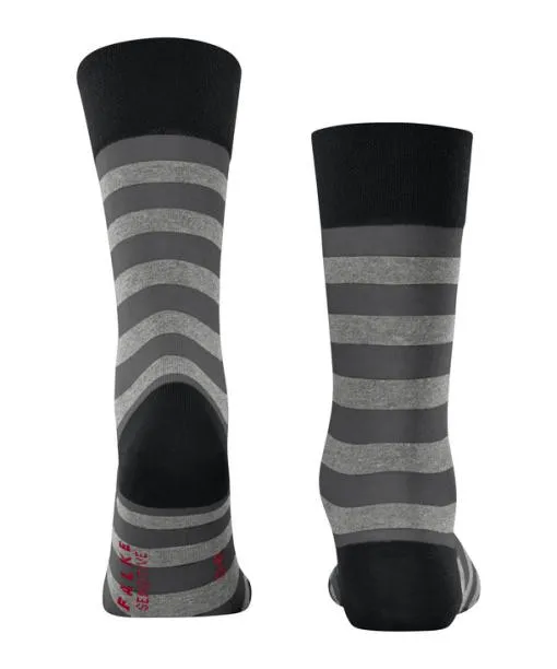 Men Sensitive Mapped Line Men Socks Black FALKE Socks