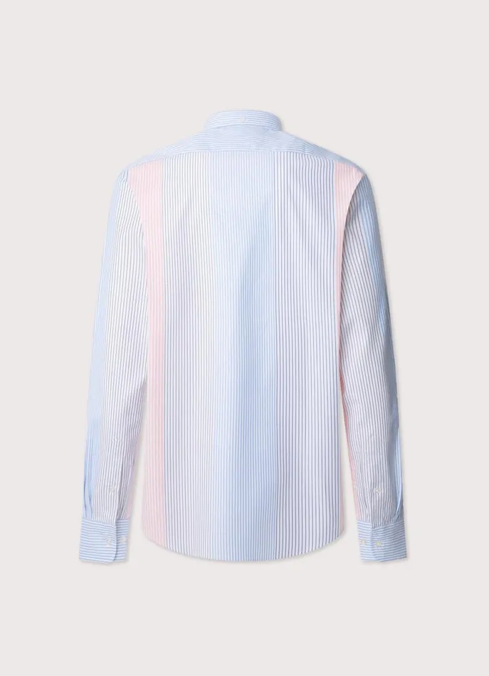 Men Shirts Faonnable Regular Fit Bayadere Striped Oxford Shirt Multi