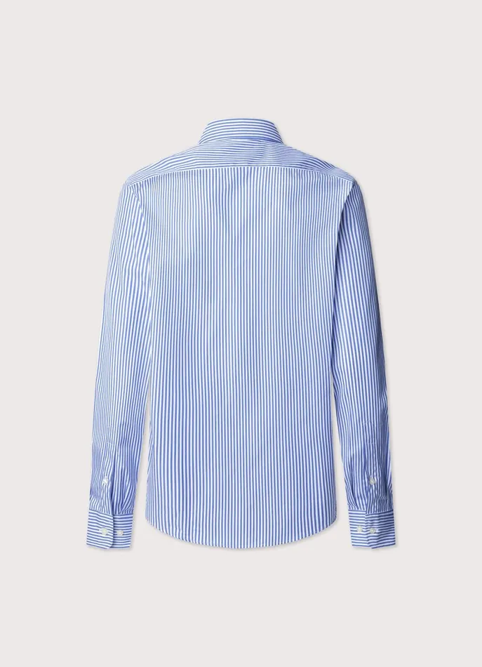Men Shirts Faonnable Regular Fit Bengal Striped Poplin Shirt Regal Blue