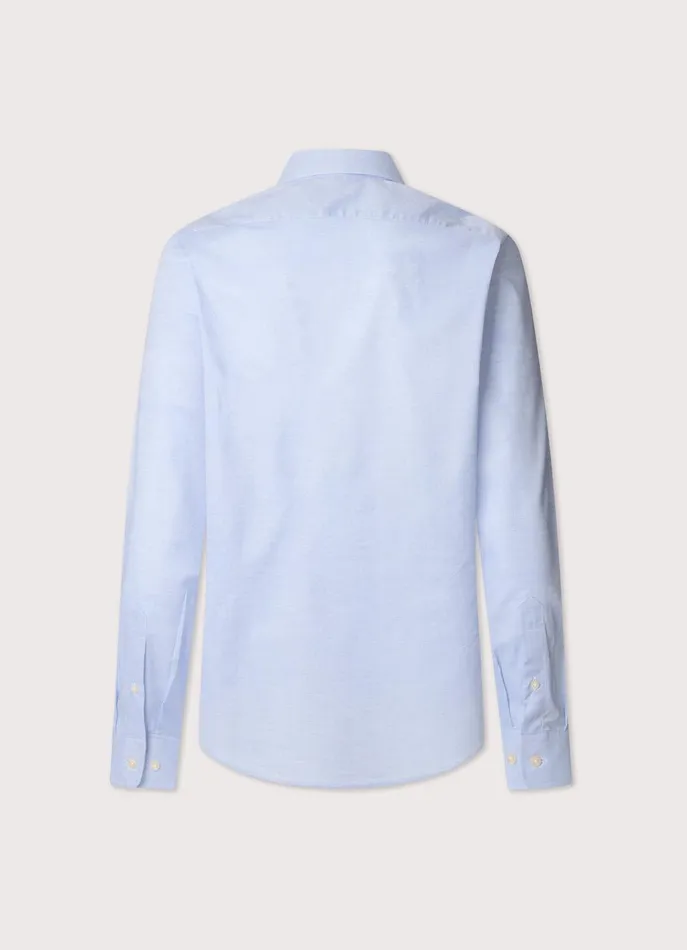 Men Shirts Faonnable Regular Fit FilAFil Shirt Horizon Blue
