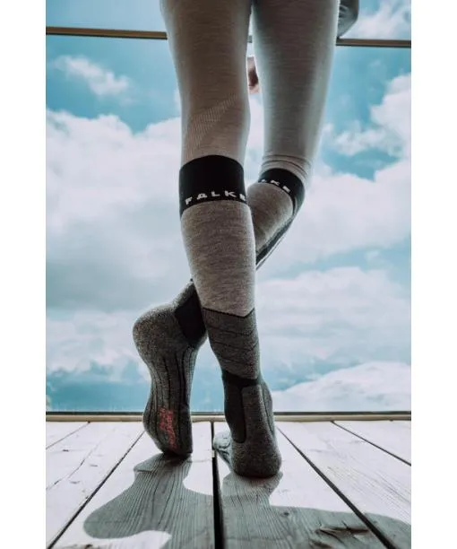 Men SK2 Intermediate Men Skiing Kneehigh Socks Tangerine FALKE Ski Socks