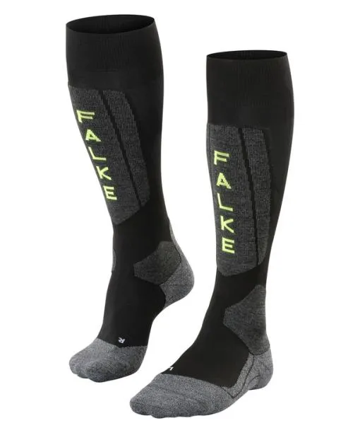 Men SK5 Expert Men Skiing Kneehigh Socks Black FALKE Ski Socks
